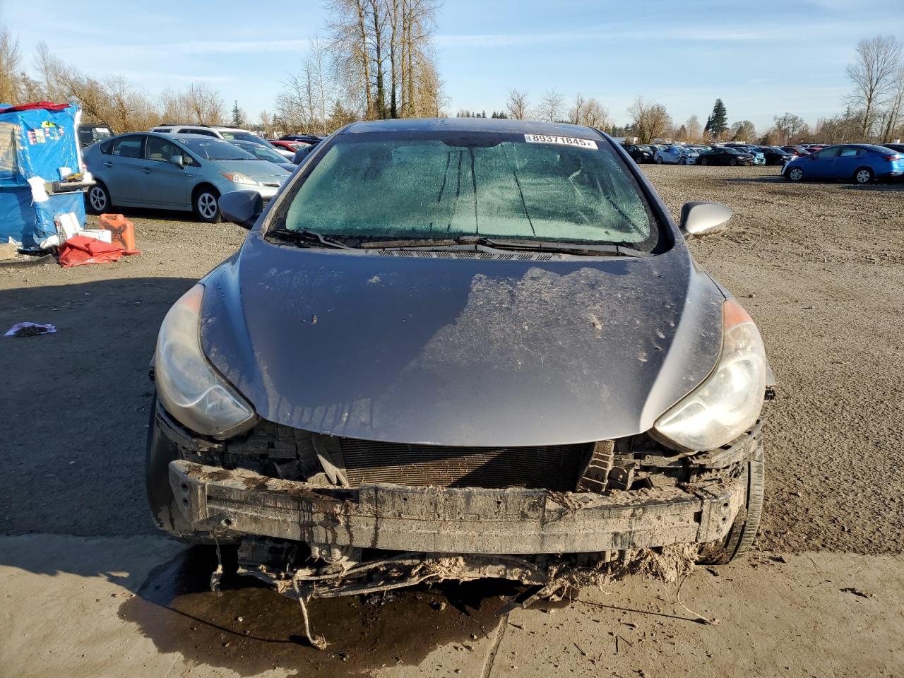 2012 Hyundai Elantra VIN 5NPDH4AE5CH070516 Copart auction photo, front end / rear end damage thumbnail 5