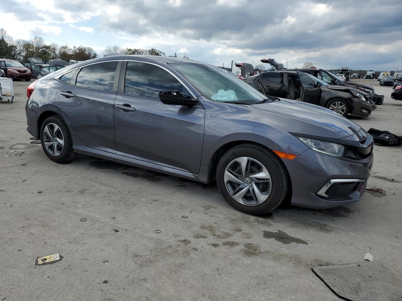 2019 Honda Civic VIN 2HGFC2F6XKH562206 Copart auction photo, undercarriage damage thumbnail 4