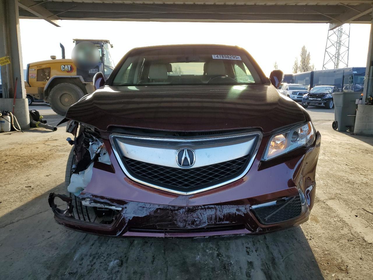 2013 Acura RDX VIN 5J8TB3H57DL010829 Copart auction photo, front end / undercarriage damage thumbnail 5