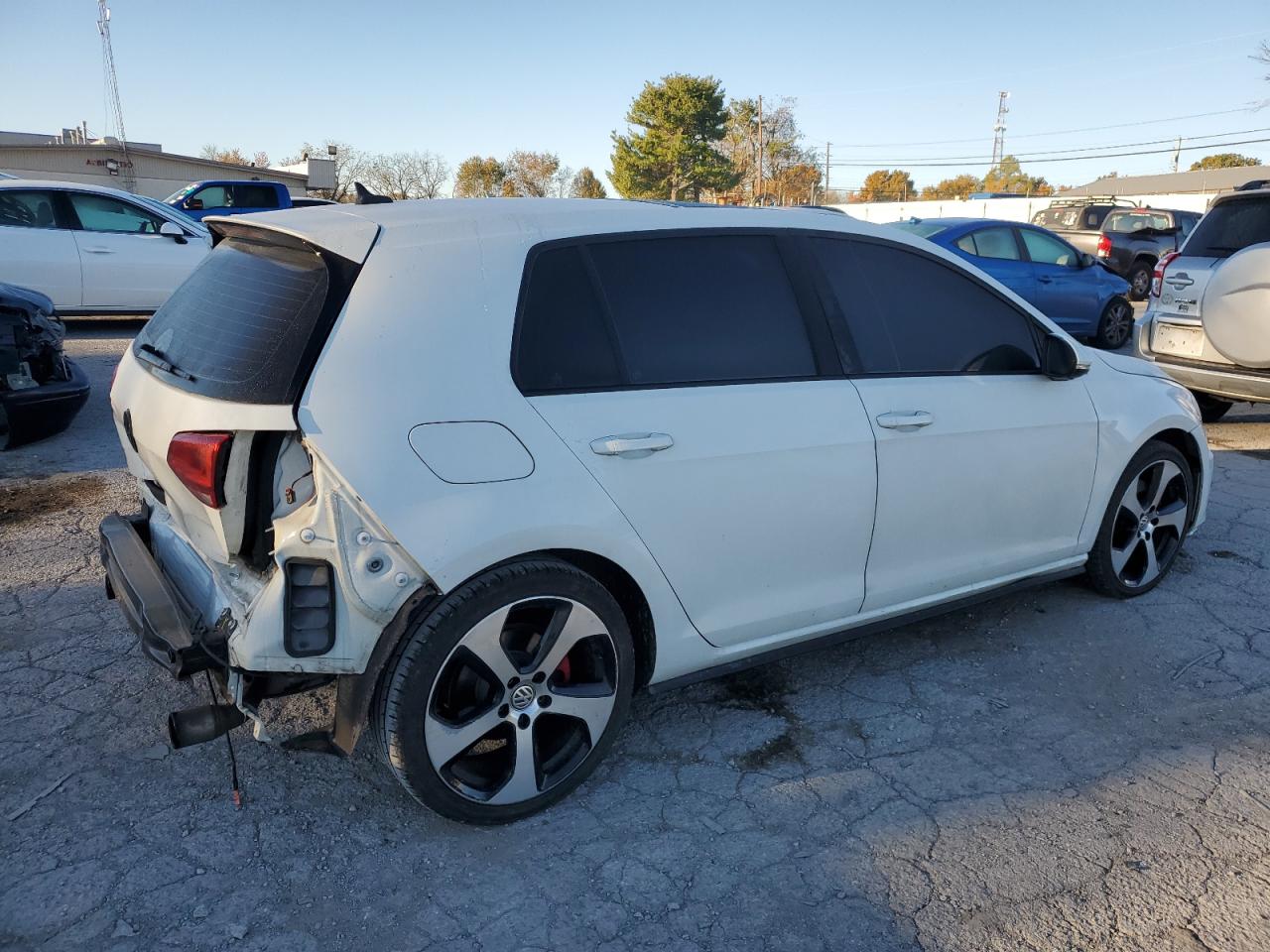 2015 Volkswagen GTI VIN 3VW4T7AU7FM094402 Copart auction photo, rear end / front end damage thumbnail 3