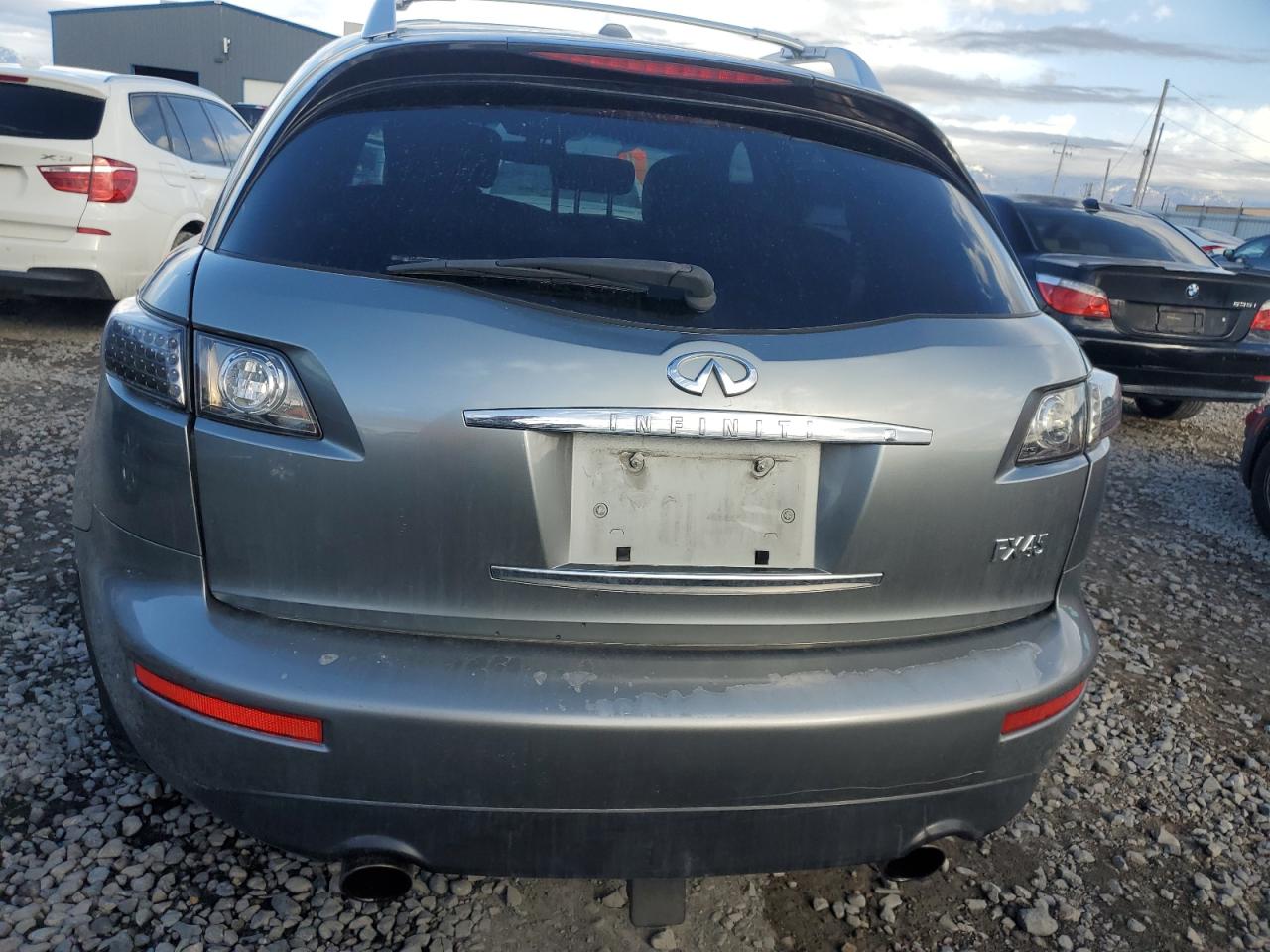 2008 Infiniti FX VIN JNRBS08W18X400390 Copart auction photo, rear end damage thumbnail 6