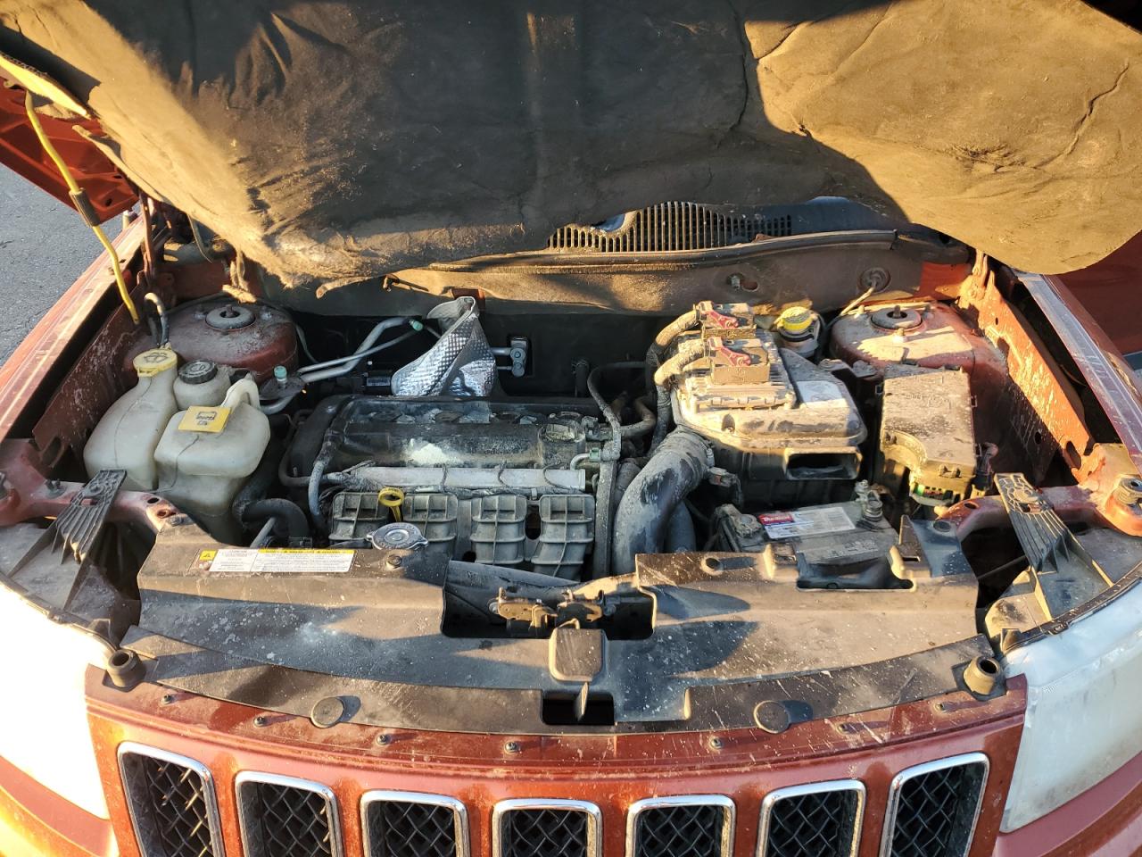 2012 Jeep Compass VIN 1C4NJCBA3CD622471 Copart auction photo, burn - engine / mechanical damage thumbnail 13