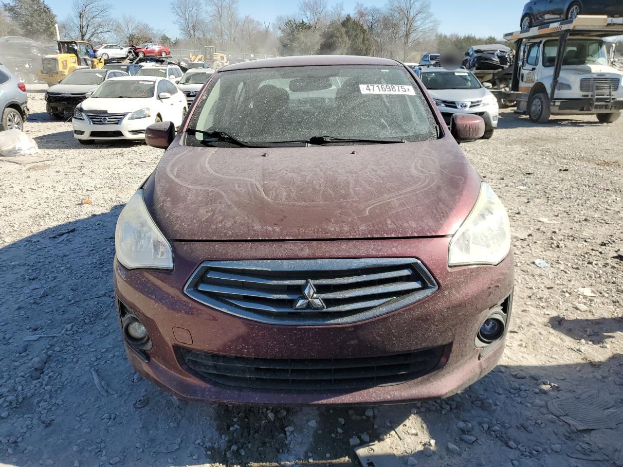 2017 Mitsubishi Mirage VIN ML32F3FJ9HHF09564 Copart auction photo, rear end damage thumbnail 5