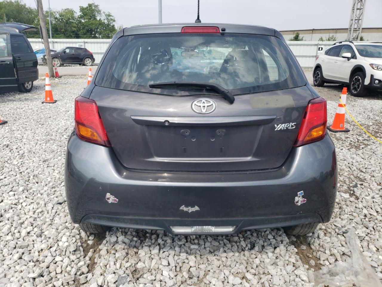 2017 Toyota Yaris VIN VNKKTUD35HA086088 Copart auction photo, front end / side damage thumbnail 6