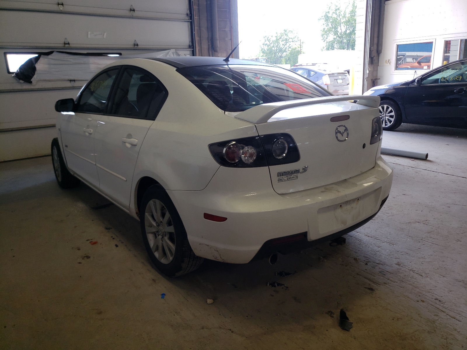 2009 Mazda 3 VIN JM1BK323091190854 Copart auction photo, front end / frame damage damage thumbnail 3