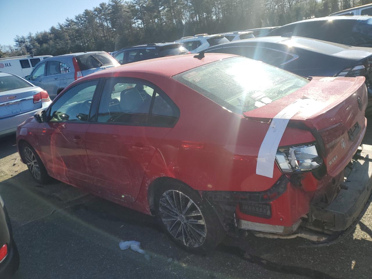 2016 Volkswagen Jetta VIN 3VWD17AJ0GM254343 Copart auction photo, rear end damage thumbnail 2