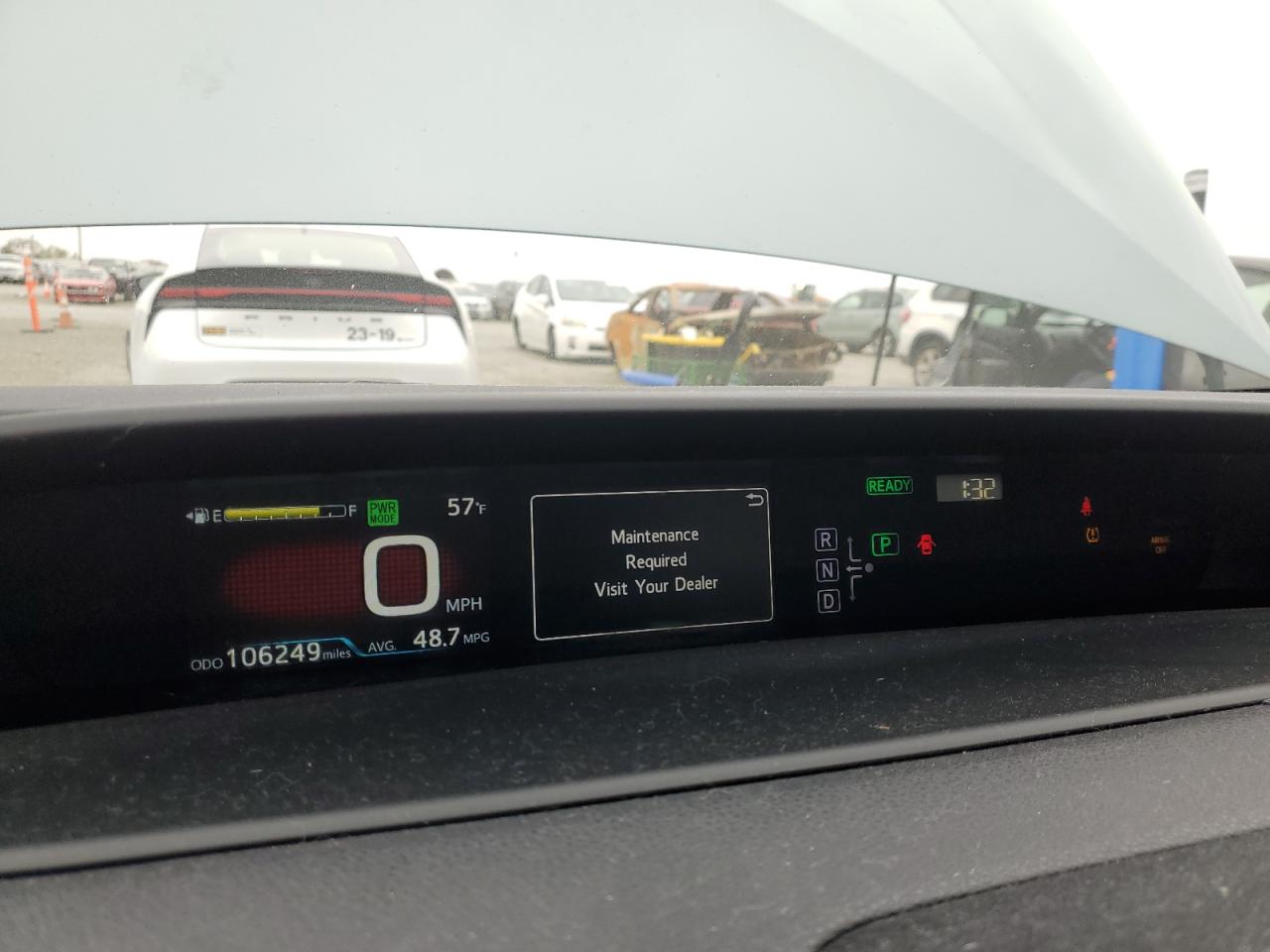2016 Toyota Prius VIN JTDKBRFU3G3004733 Copart auction photo, rear end damage thumbnail 9