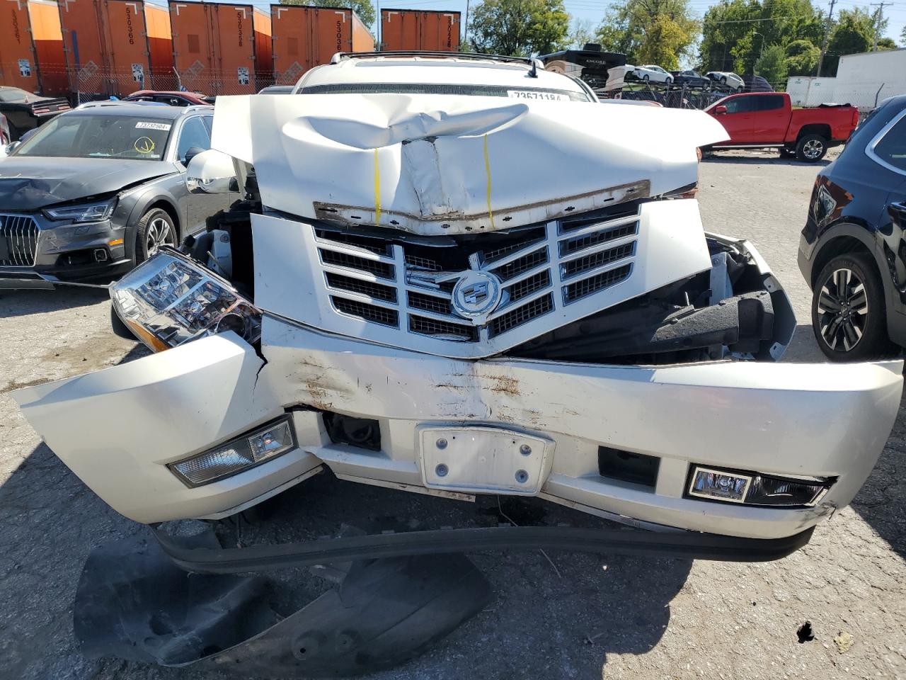 2009 Cadillac Escalade VIN 1GYFK23229R292699 Copart auction photo, front end damage thumbnail 14