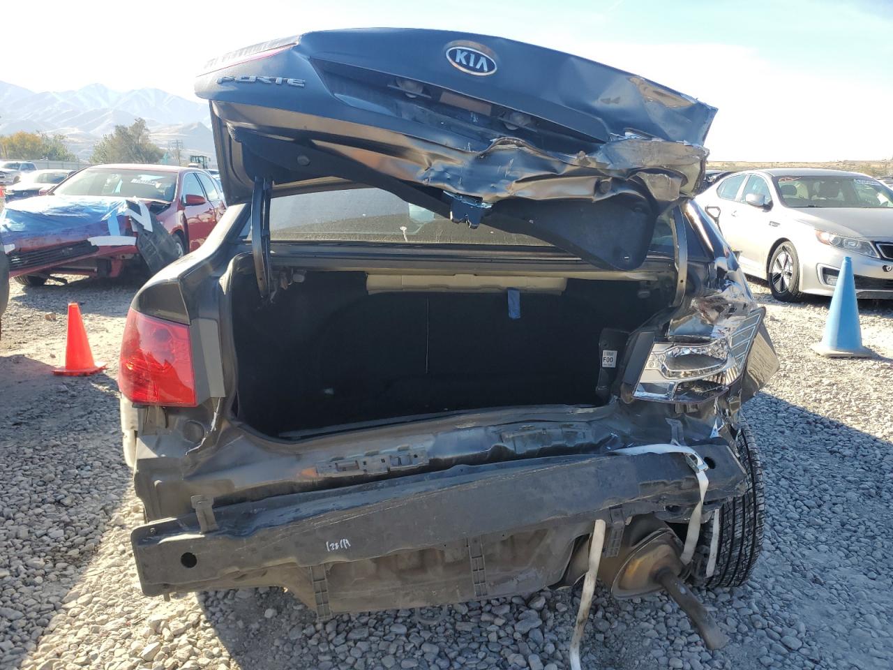 2010 KIA Forte VIN KNAFU4A29A5838924 Copart auction photo, rear end damage thumbnail 6