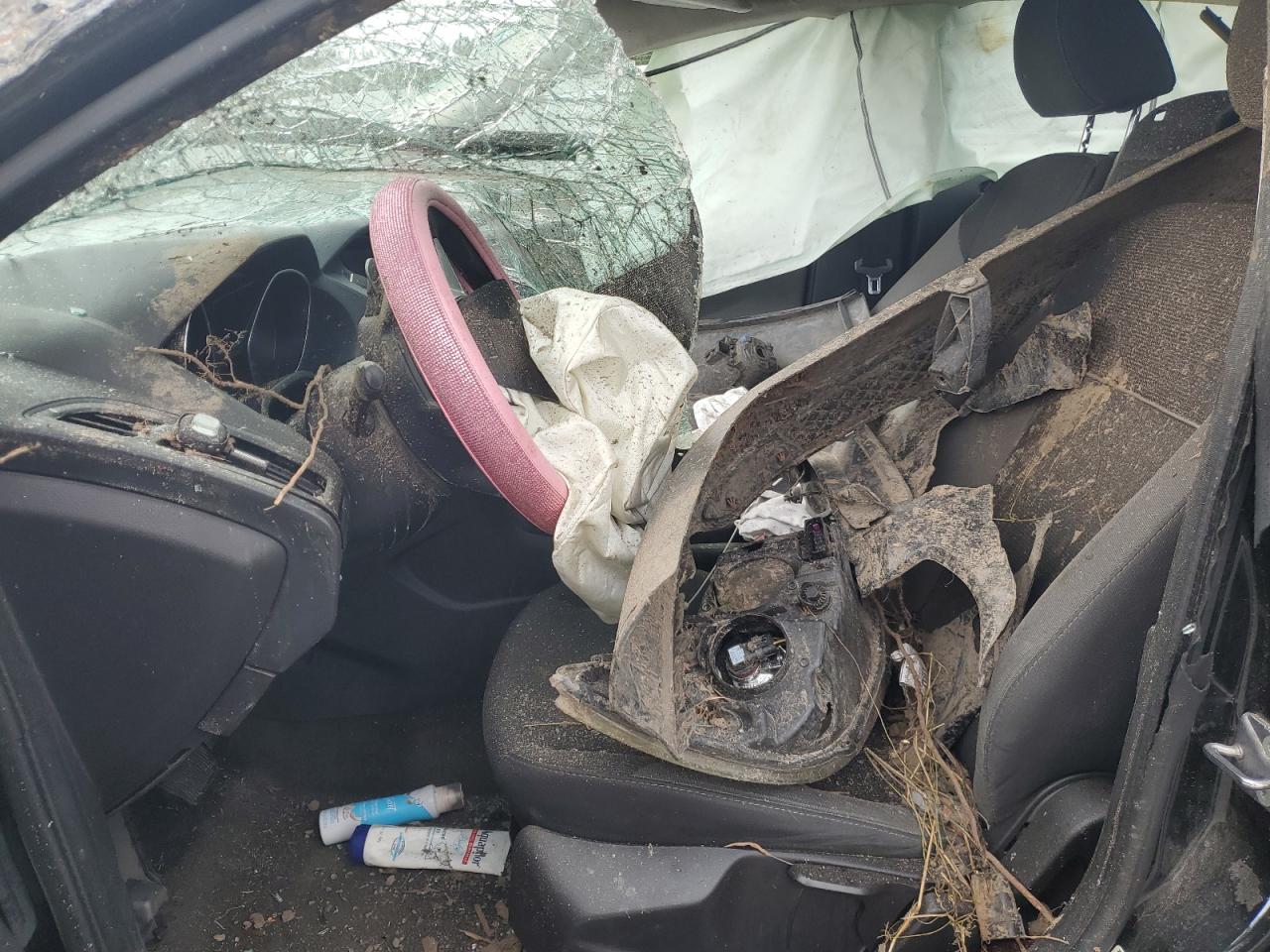 2012 Ford Focus VIN 1FAHP3F29CL406053 Copart auction photo, rollover damage thumbnail 7