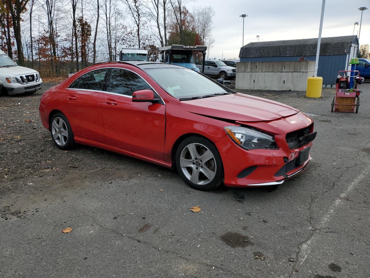 2018 Mercedes-Benz CLA-klasse VIN WDDSJ4GB5JN635648 Copart auction photo, front end damage thumbnail 4