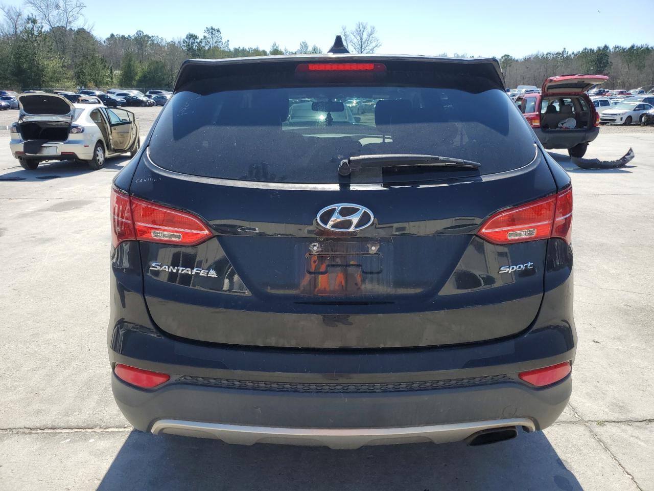 2013 Hyundai Santa Fe VIN 5XYZU3LB4DG096676 Copart auction photo, front end damage thumbnail 6
