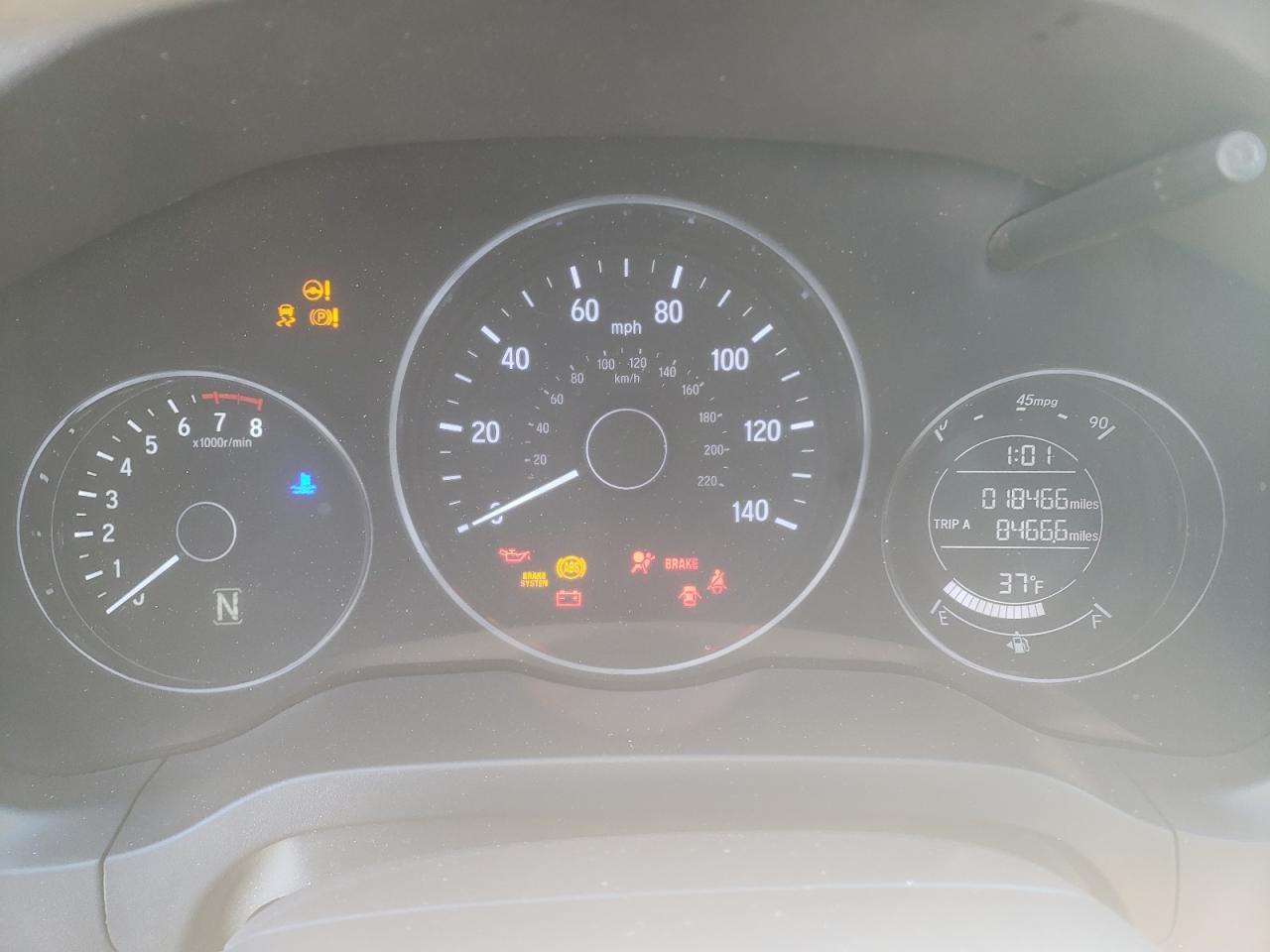 2022 Honda HR-V VIN 3CZRU6H35NM766365 Copart auction photo, missing/altered vin / mechanical damage thumbnail 9
