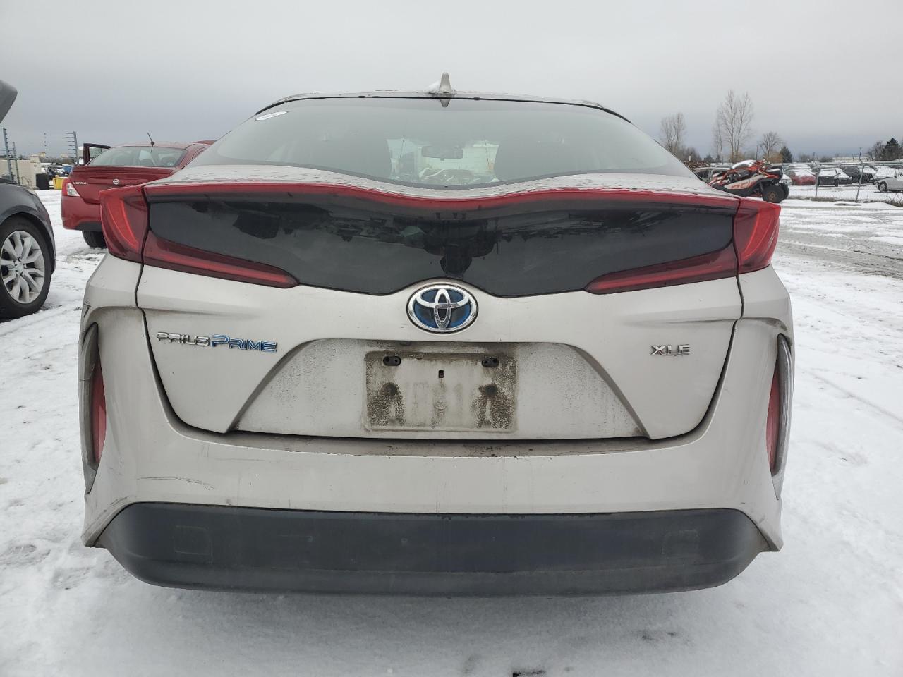 2021 Toyota Prius VIN JTDKAMFP2M3175386 Copart auction photo, front end / rear end damage thumbnail 6
