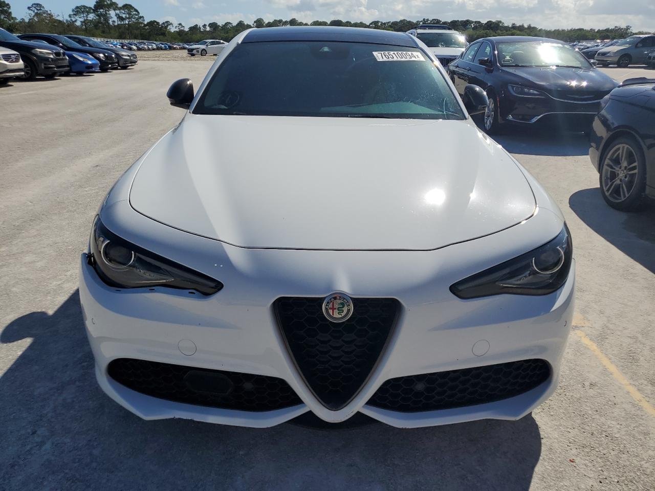 2020 Alfa Romeo Giulia VIN ZARFAMBN7L7626606 Copart auction photo, water/flood / front end damage thumbnail 5