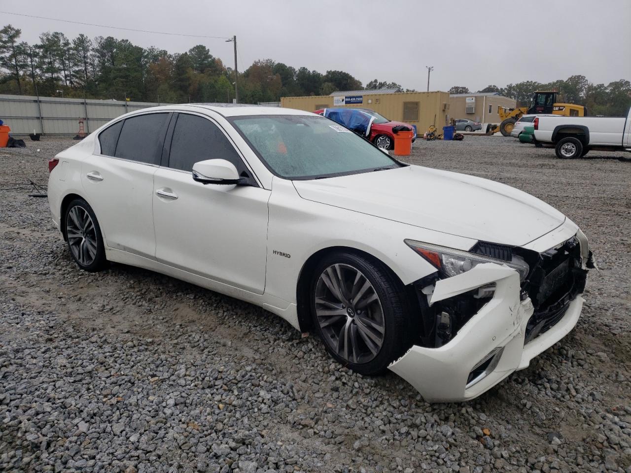 2018 Infiniti Q50 VIN JN1AV7AP3JM160039 Copart auction photo, front end / vandalism damage thumbnail 4