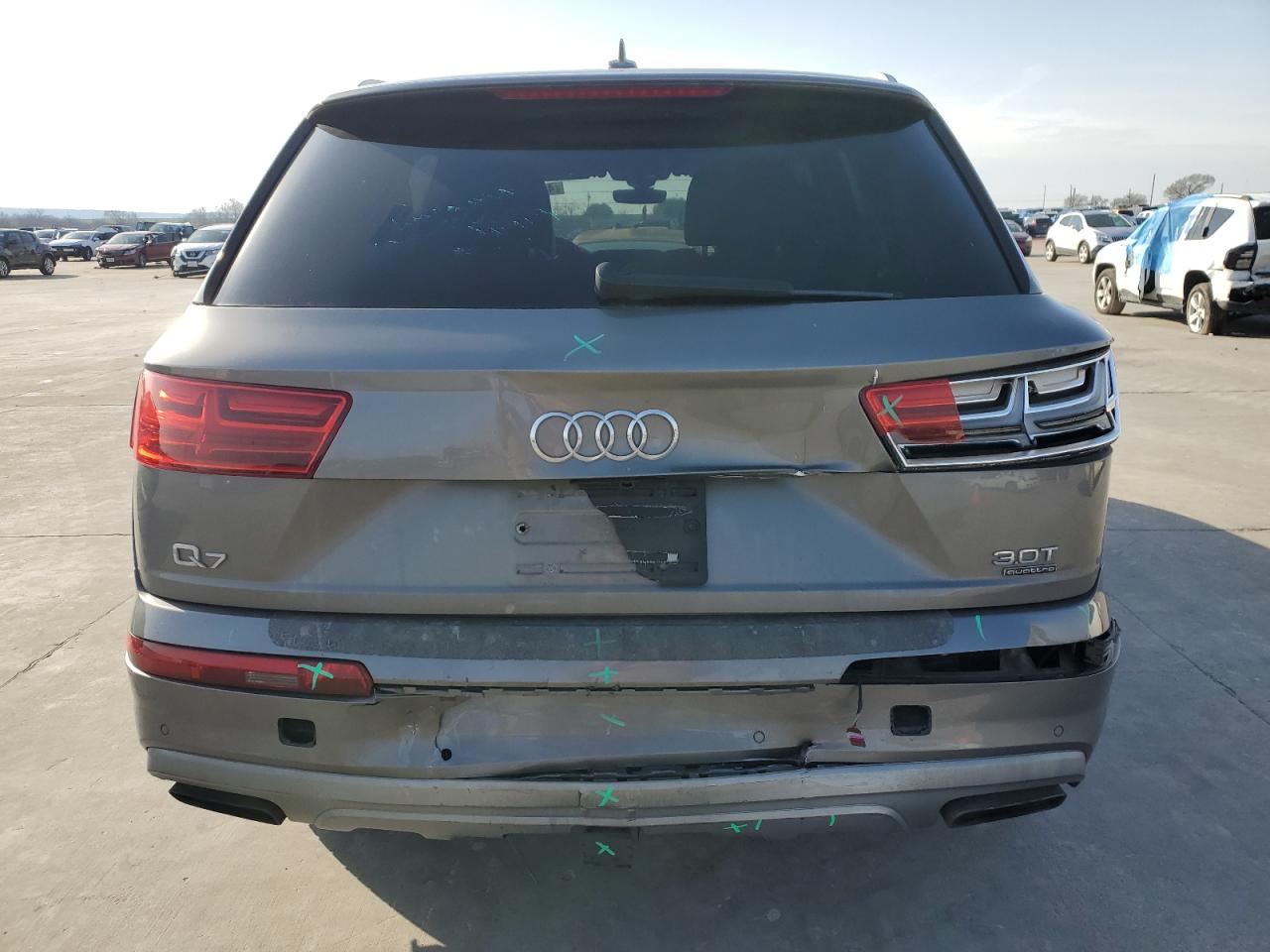 2017 Audi Q7 VIN WA1LAAF73HD002389 Copart auction photo, rear end damage thumbnail 6