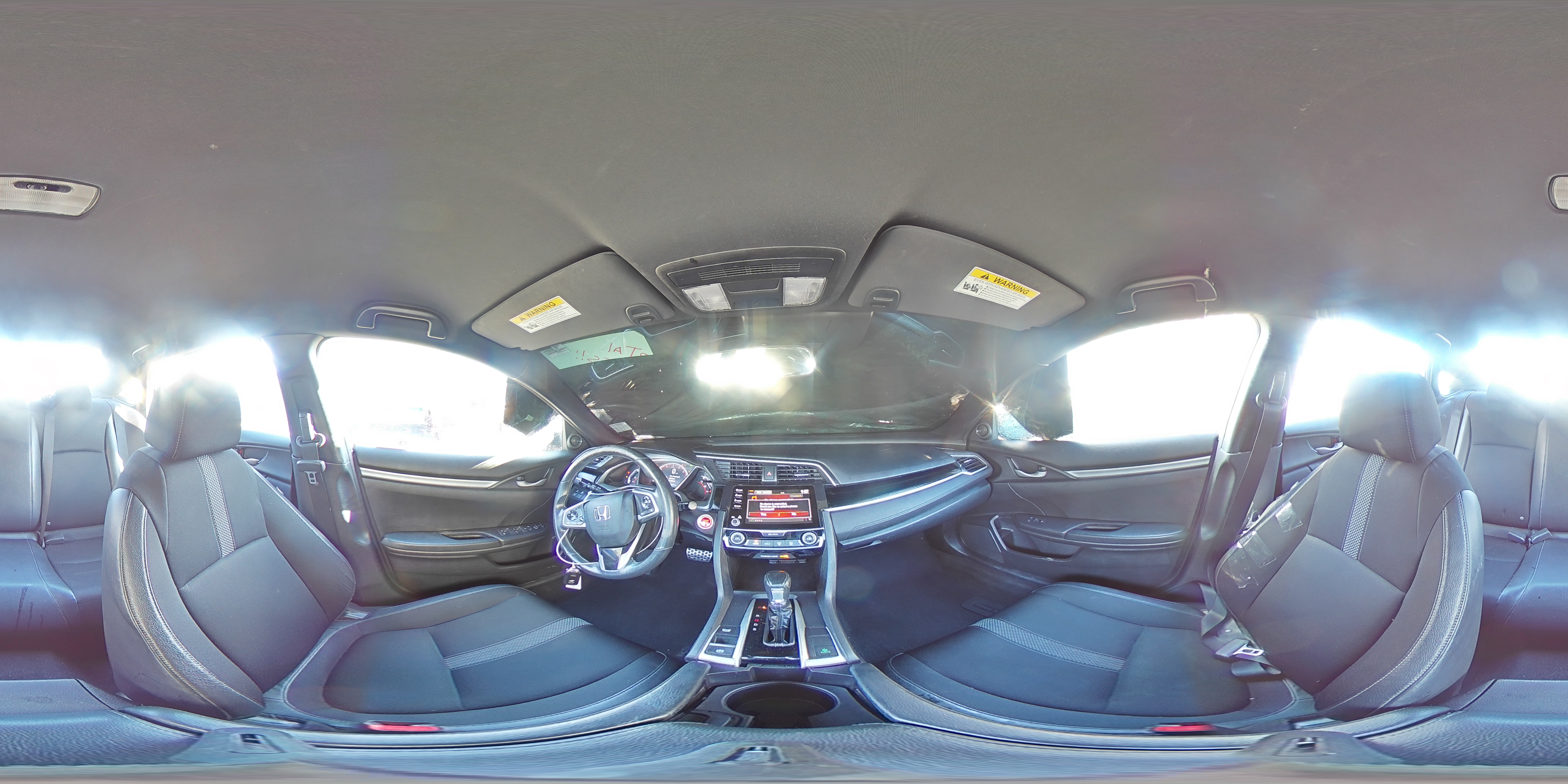 2019 Honda Civic VIN 2HGFC2F85KH516221 Copart auction photo, front end damage thumbnail 15