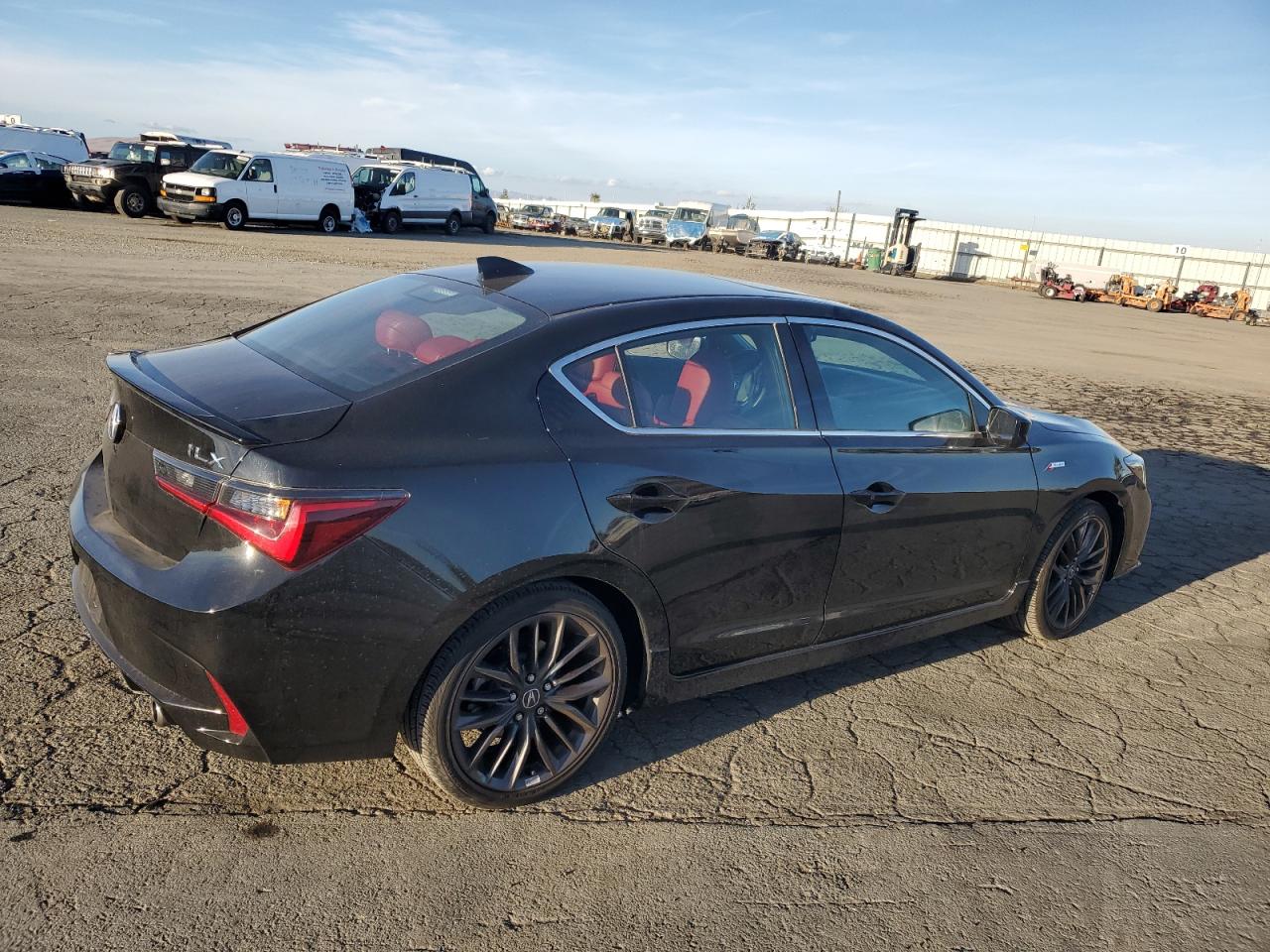 2021 Acura ILX VIN 19UDE2F86MA005233 Copart auction photo, side damage thumbnail 3