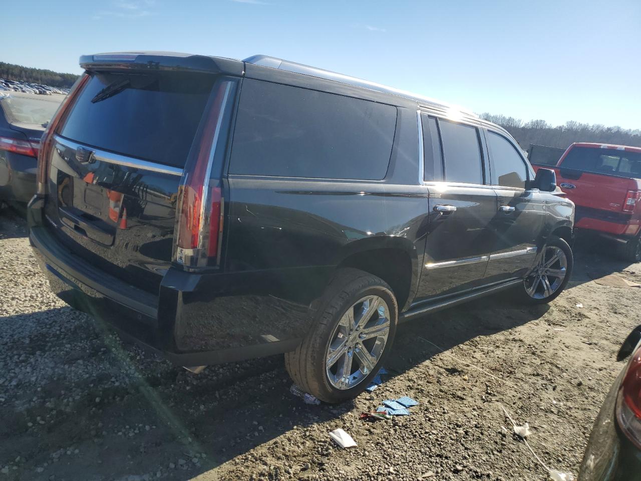 2016 Cadillac Escalade VIN 1GYS4JKJ6GR324367 Copart auction photo, front end damage thumbnail 3