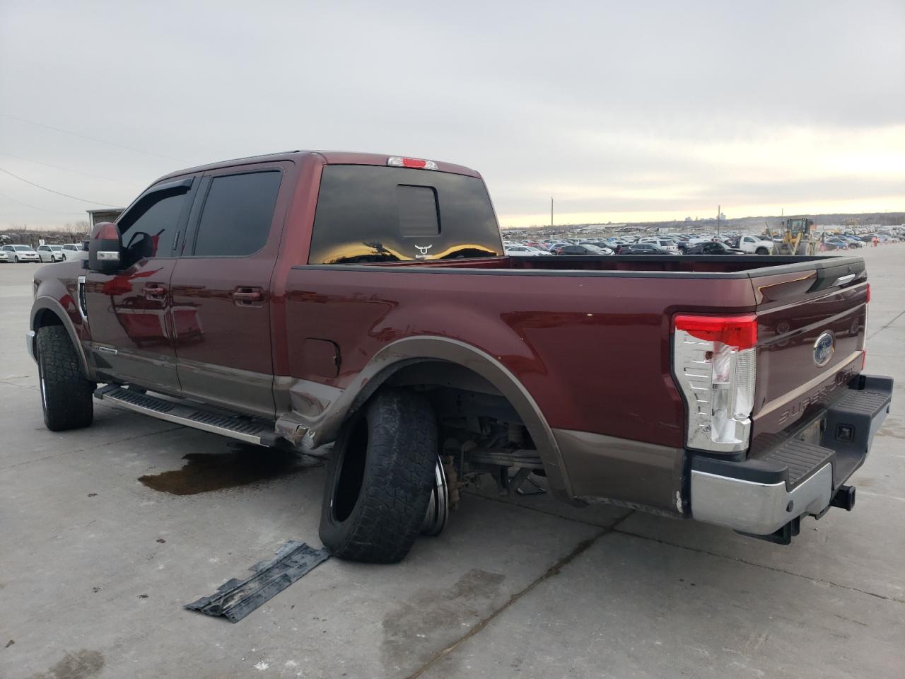 2017 Ford F250 VIN 1FT7W2AT9HED25259 Copart auction photo, rear end / undercarriage damage thumbnail 2