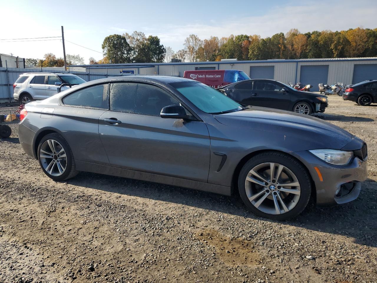 2014 BMW 4er VIN WBA3N5C52EF716029 Copart auction photo, front end / undercarriage damage thumbnail 4