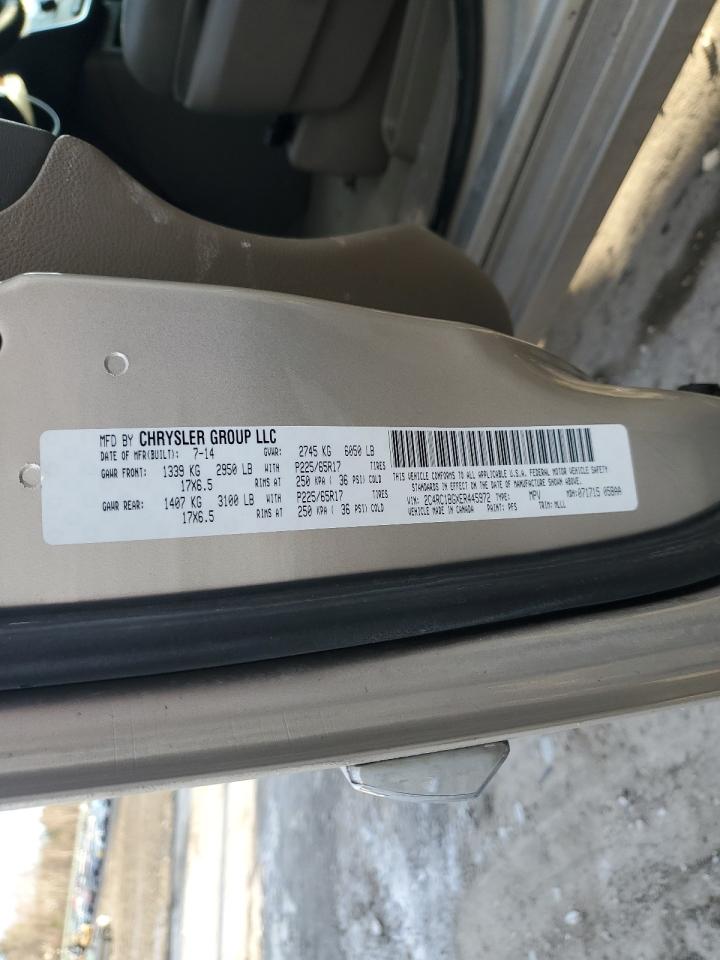 2014 Chrysler Town & Country VIN 2C4RC1BGXER445972 Copart auction photo, rear end damage thumbnail 14