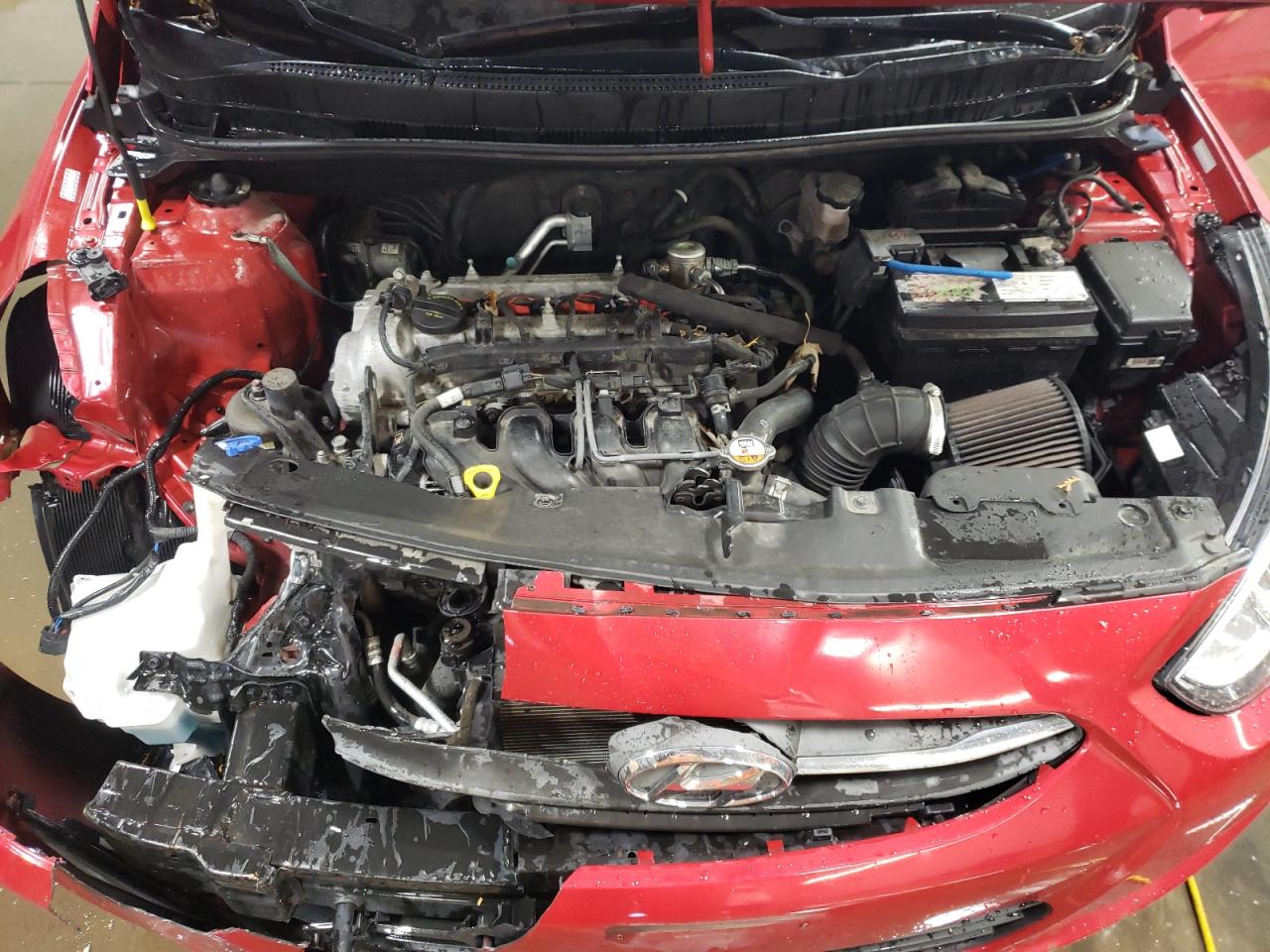 2017 Hyundai Accent VIN KMHCT4AE9HU339278 Copart auction photo, front end damage thumbnail 11