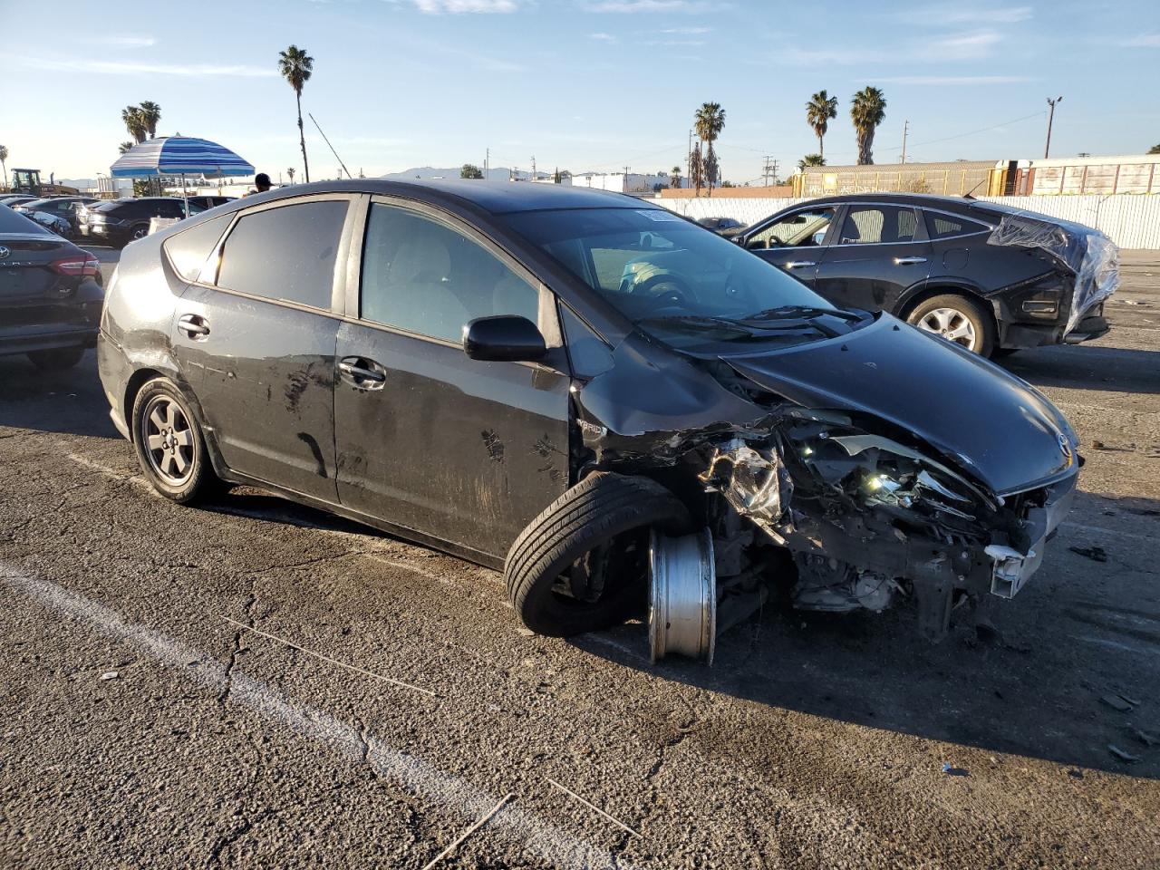 2005 Toyota Prius VIN JTDKB20UX53107757 Copart auction photo, front end damage thumbnail 4