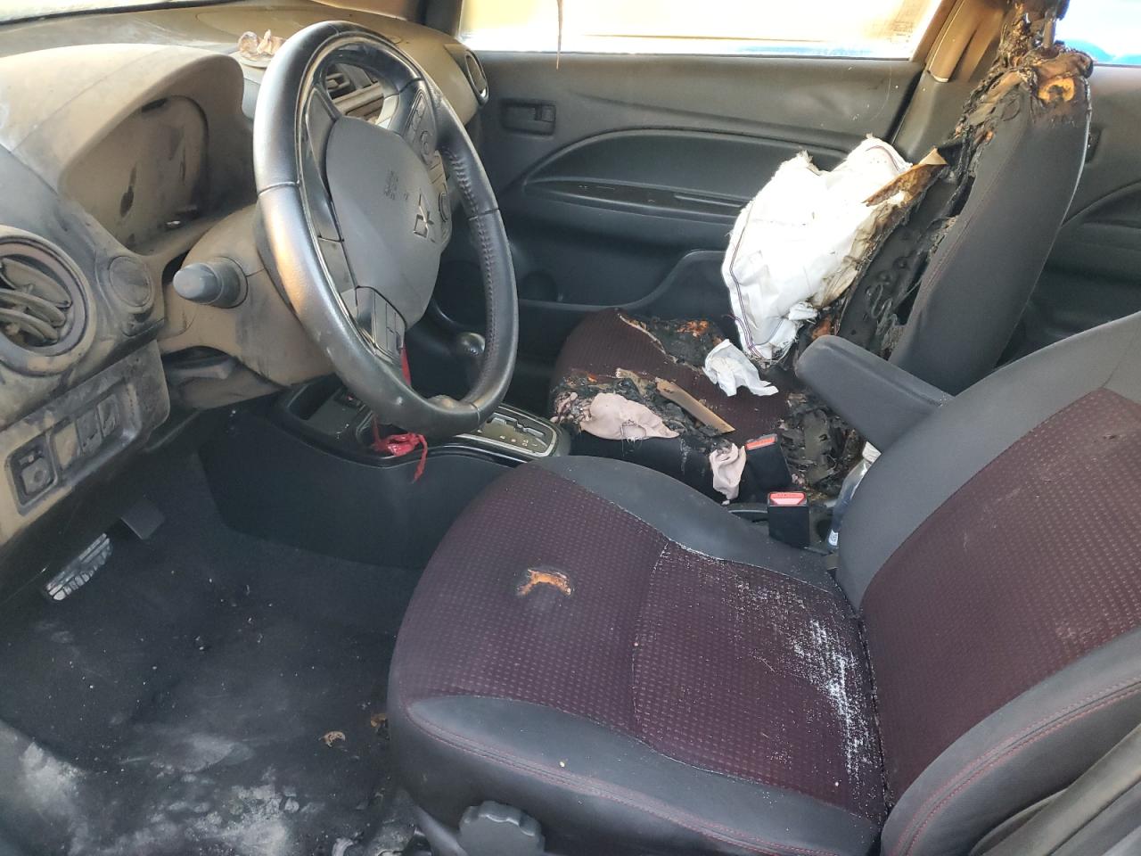 2020 Mitsubishi Mirage VIN ML32F4FJ3LHF12653 Copart auction photo, burn - interior damage thumbnail 7