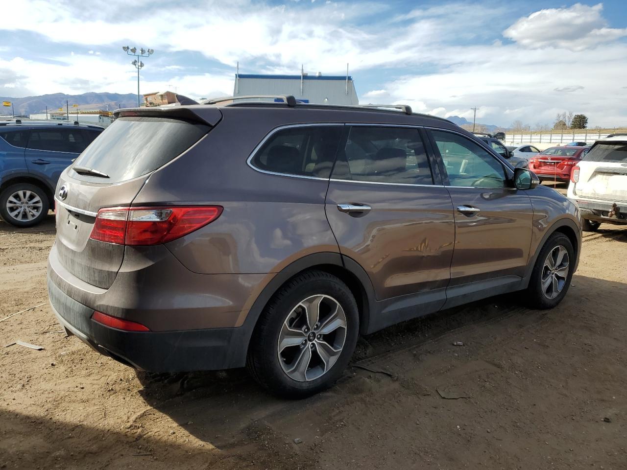 2013 Hyundai Santa Fe VIN KM8SN4HF3DU016875 Copart auction photo, side / front end damage thumbnail 3