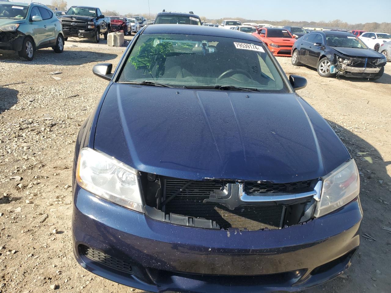 2014 Dodge Avenger VIN 1C3CDZAB9EN166165 Copart auction photo, side damage thumbnail 5