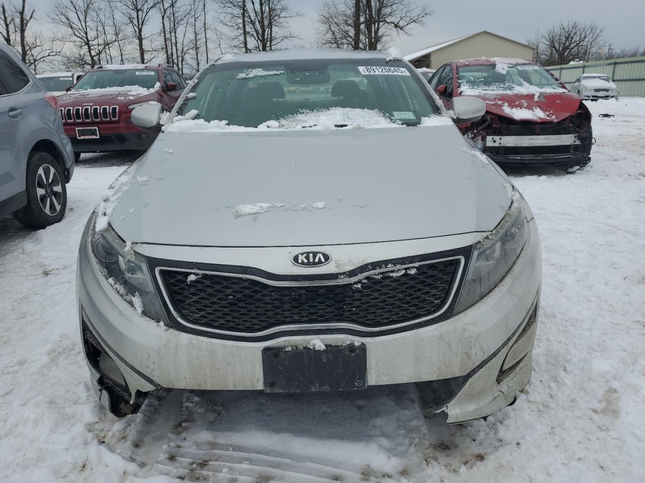 2014 KIA Optima VIN 5XXGM4A73EG335796 Copart auction photo, front end damage thumbnail 5