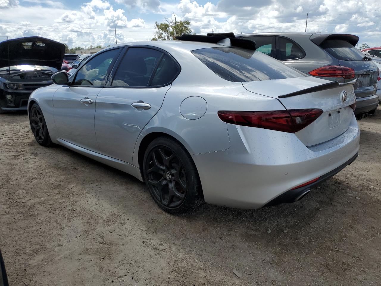 2021 Alfa Romeo Giulia VIN ZARFAMAN9M7641658 Copart auction photo, water/flood damage thumbnail 2