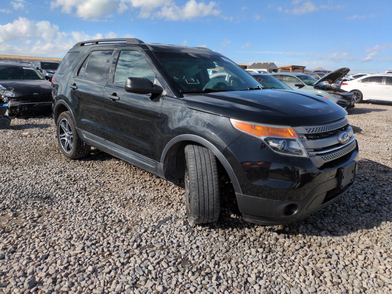 2014 Ford Explorer VIN 1FM5K8B82EGA63919 Copart auction photo, front end / side damage thumbnail 4
