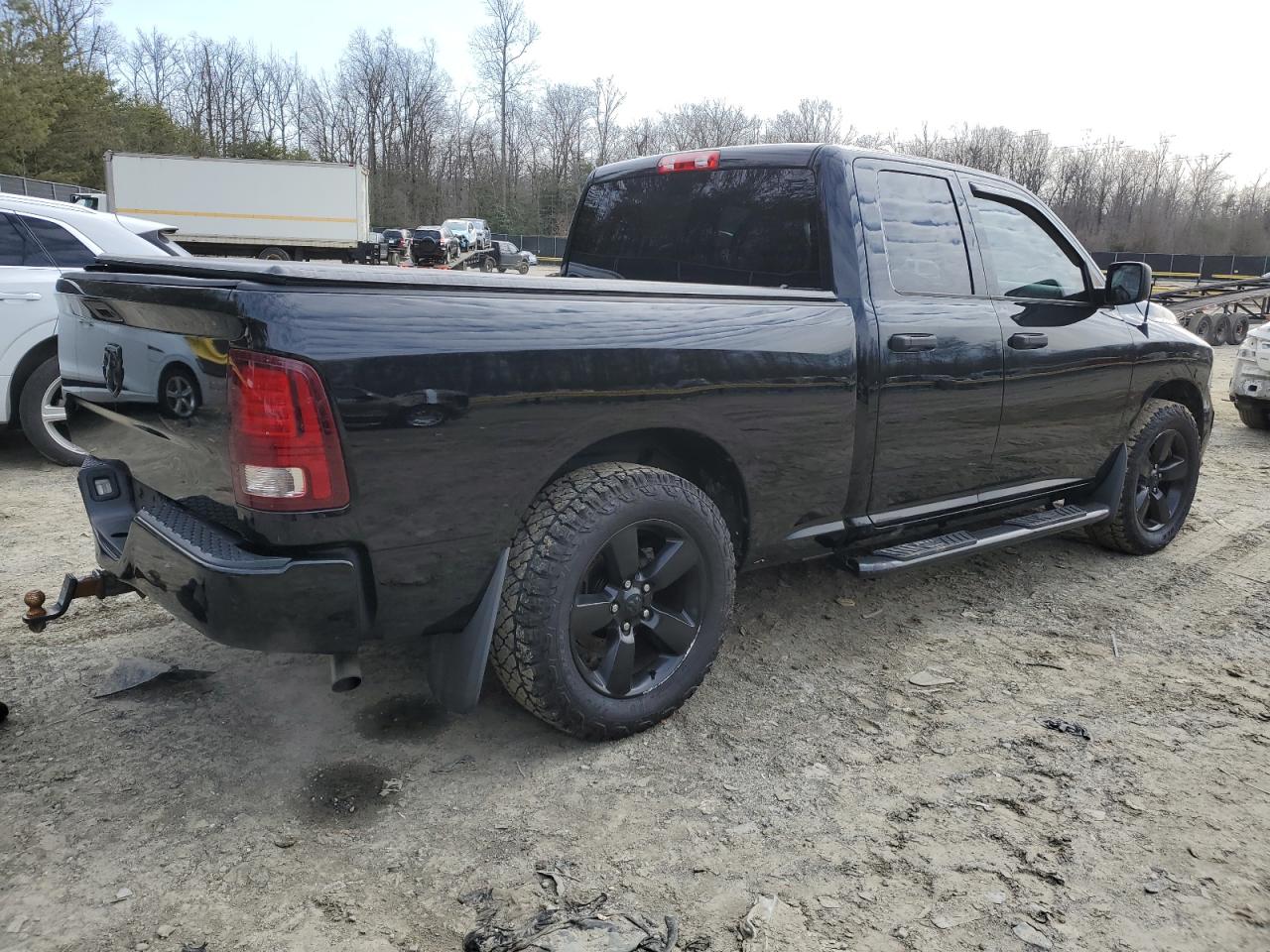 2014 RAM 1500 VIN 1C6RR6FG9ES416569 Copart auction photo, rear end damage thumbnail 3