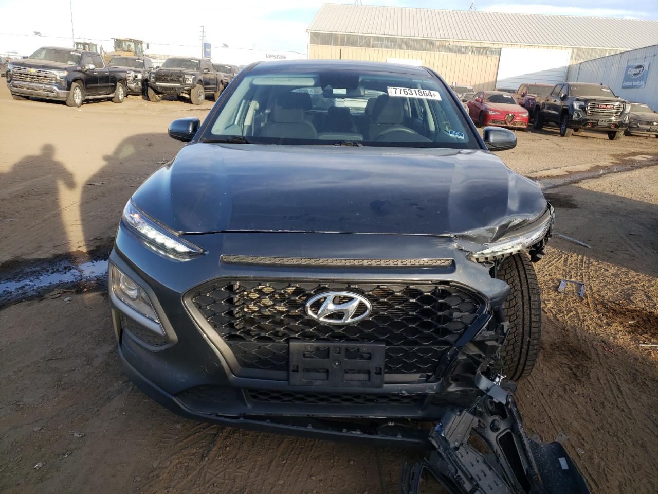 2021 Hyundai Kona VIN KM8K1CAA3MU648148 Copart auction photo, front end damage thumbnail 5