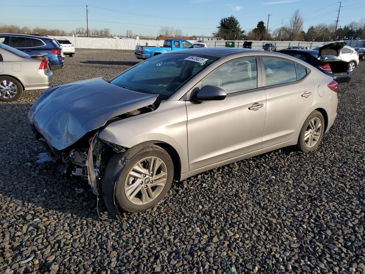 2020 Hyundai Elantra VIN KMHD84LF3LU910669 Copart auction photo, front end damage thumbnail 2