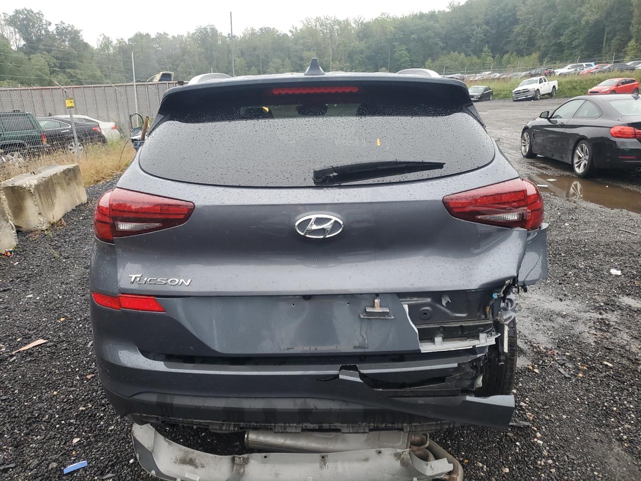 2021 Hyundai Tucson VIN KM8J33AL8MU337242 Copart auction photo, rear end / minor dent/scratches damage thumbnail 6