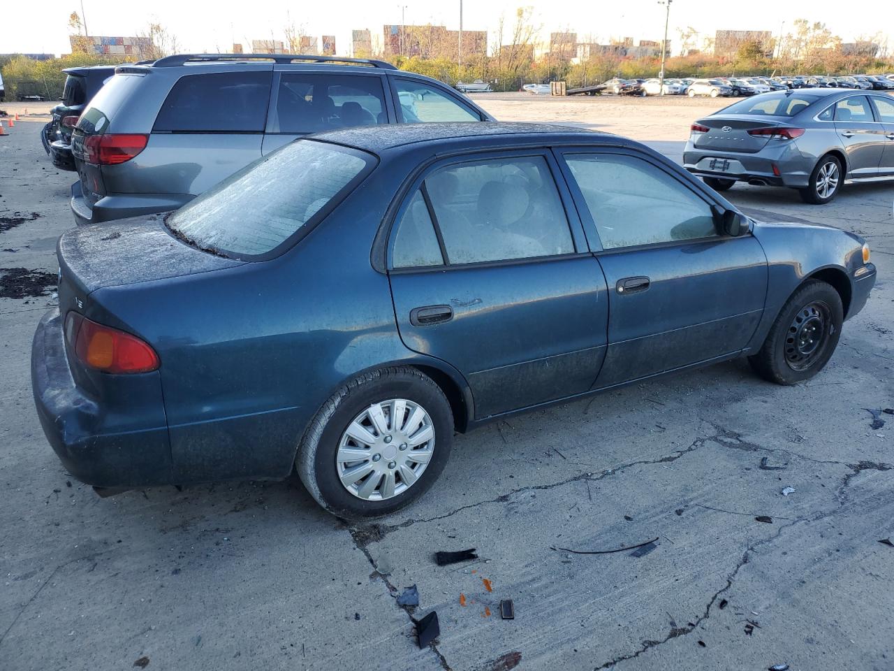 1998 Toyota Corolla VIN 2T1BR12EXWC078491 Copart auction photo, mechanical / normal wear damage thumbnail 3