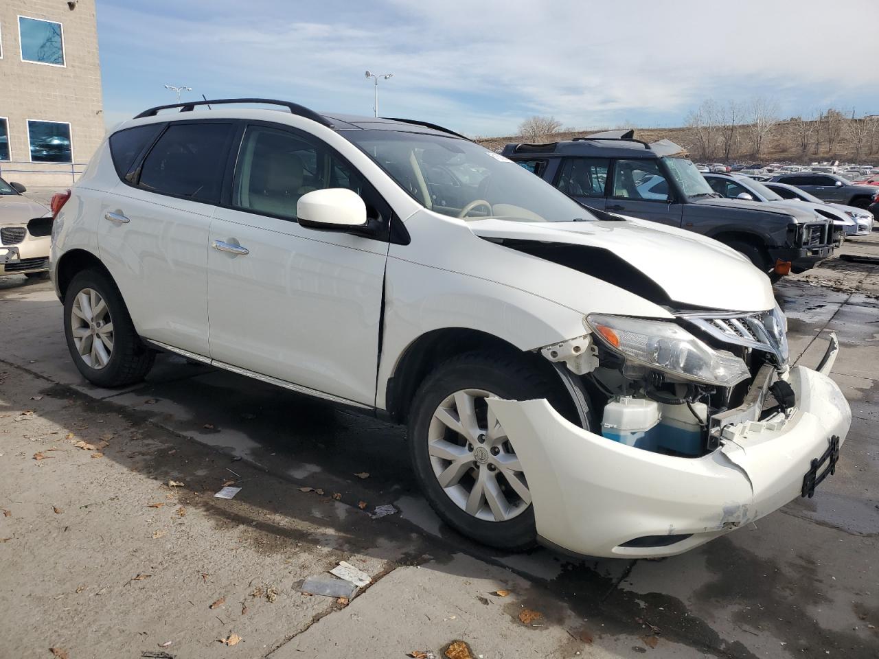 2014 Nissan Murano VIN JN8AZ1MW5EW512683 Copart auction photo, front end damage thumbnail 4