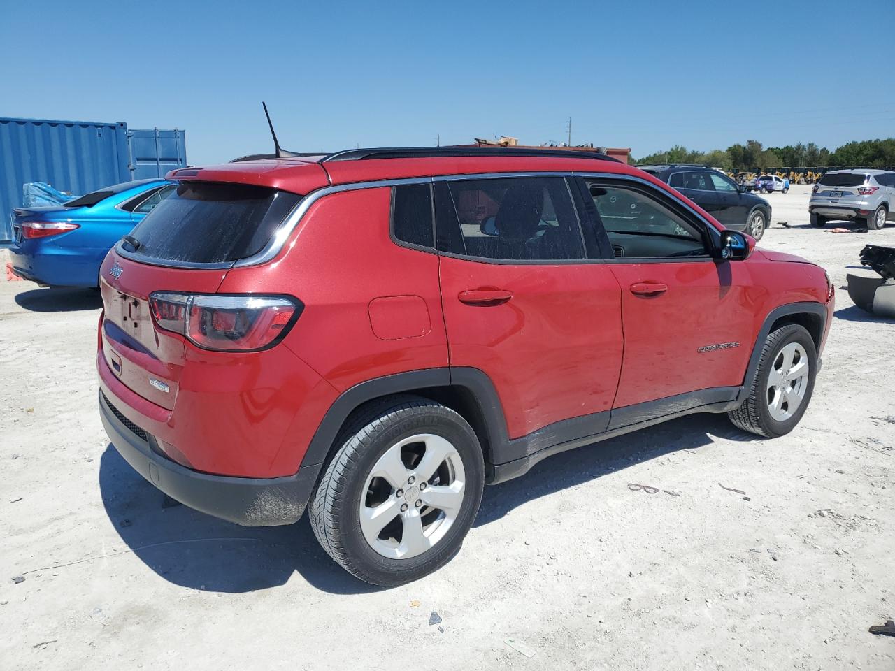 2019 Jeep Compass VIN 3C4NJCBB7KT851771 Copart auction photo, front end damage thumbnail 3