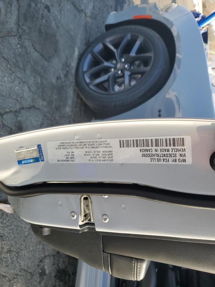 2020 Dodge Charger VIN 2C3CDXCTXLH233260 Copart auction photo, front end / side damage thumbnail 14