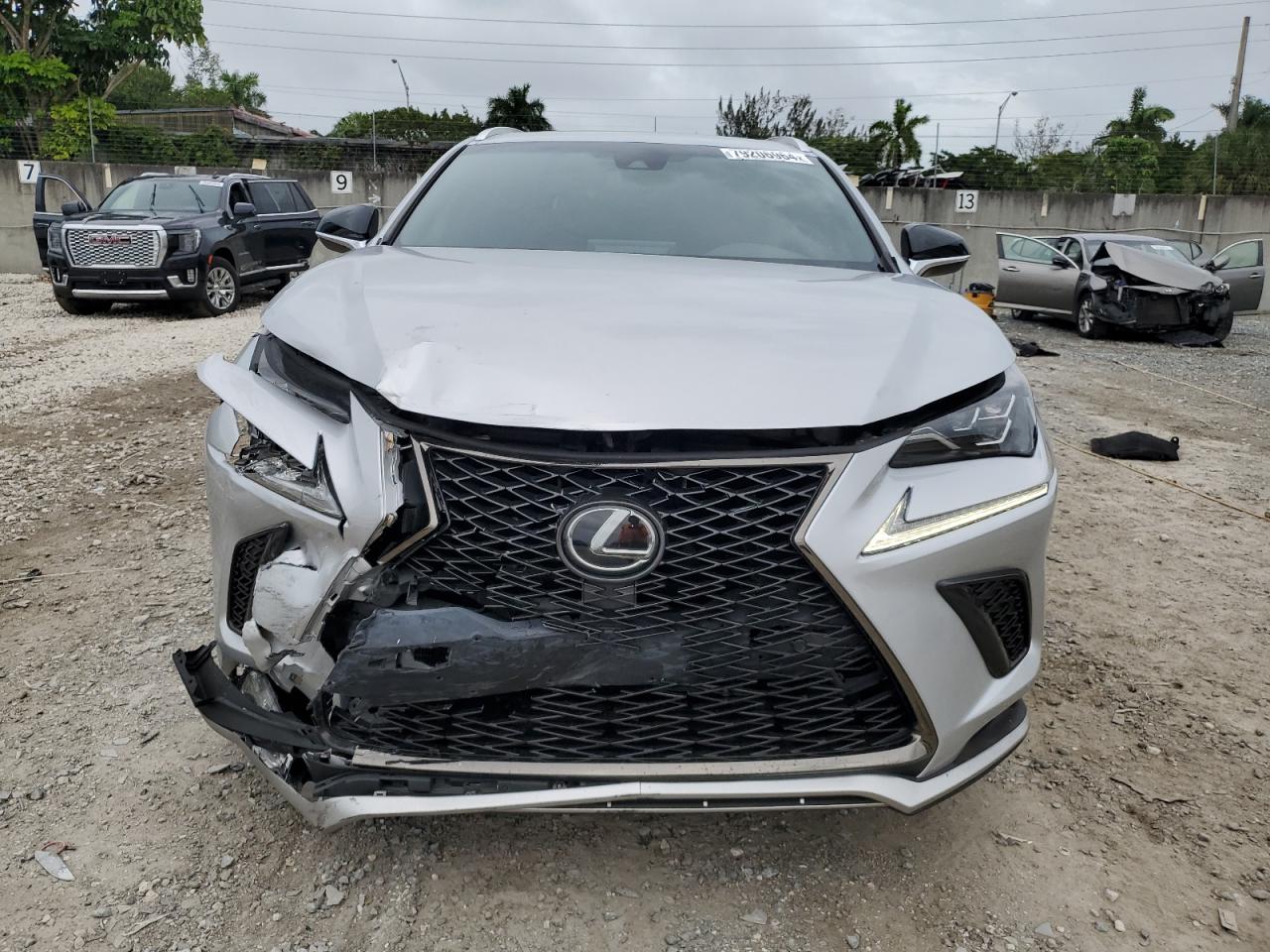 2019 Lexus NX VIN JTJYARBZ6K2152739 Copart auction photo, front end / minor dent/scratches damage thumbnail 5