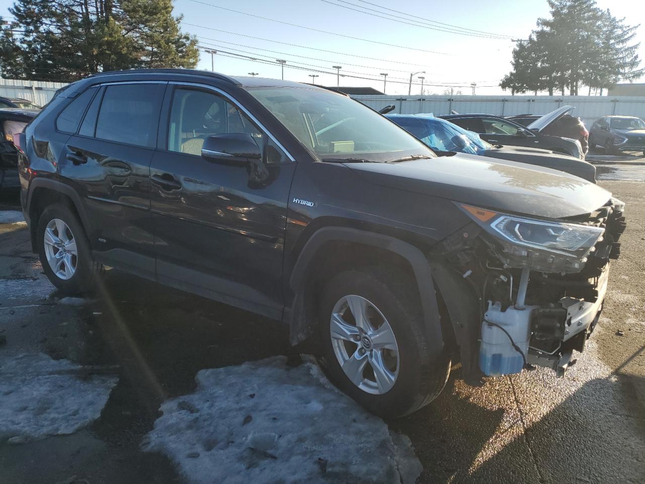 2019 Toyota RAV 4 VIN JTMRWRFVXKJ005832 Copart auction photo, front end / rear end damage thumbnail 4