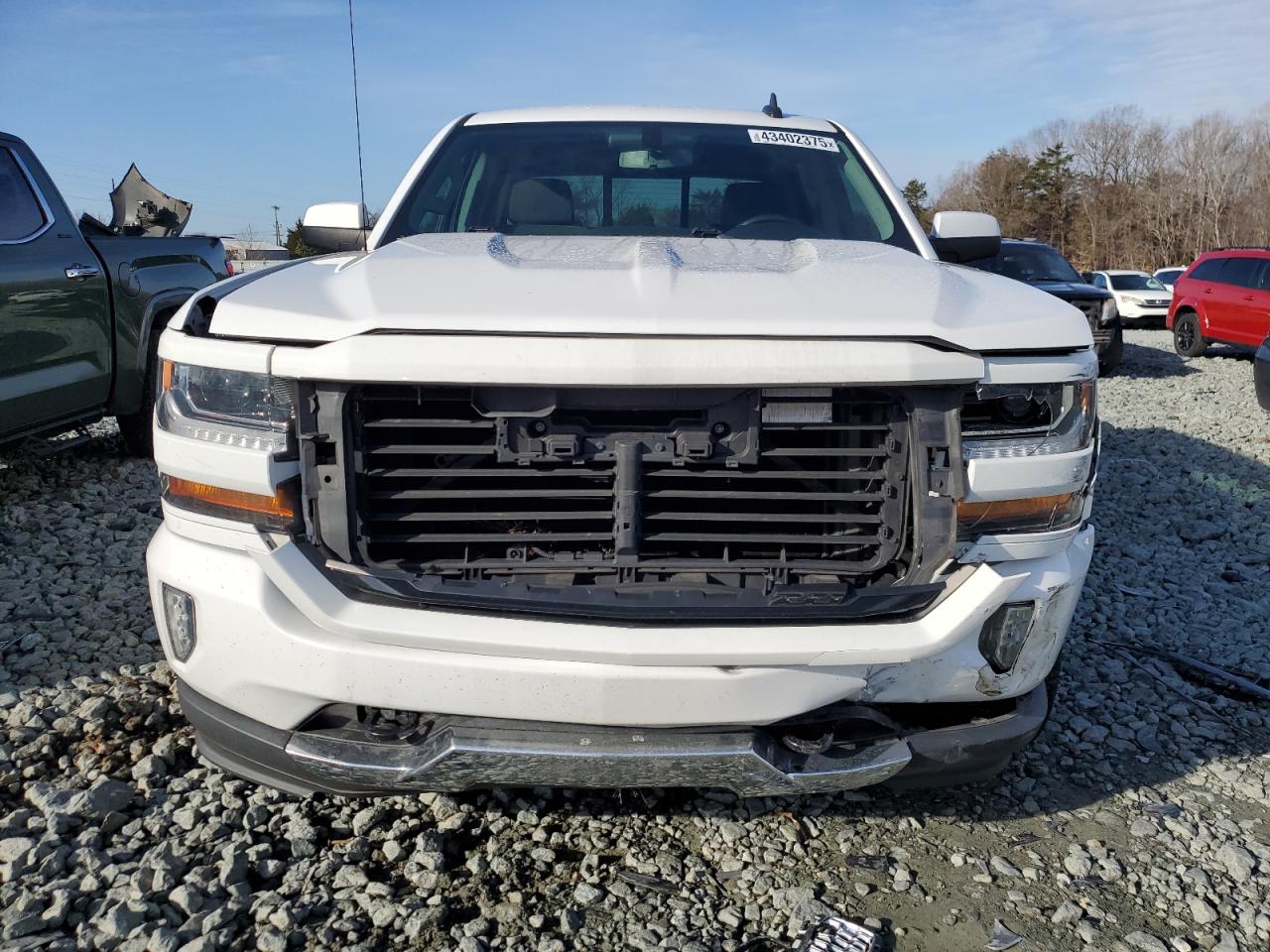 2018 Chevrolet Silverado VIN 3GCUKREC0JG607872 Copart auction photo, front end / minor dent/scratches damage thumbnail 5
