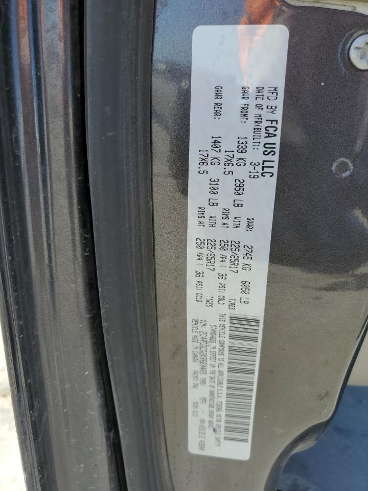 2019 Dodge Caravan VIN 2C4RDGCG2KR660403 Copart auction photo, front end / side damage thumbnail 14