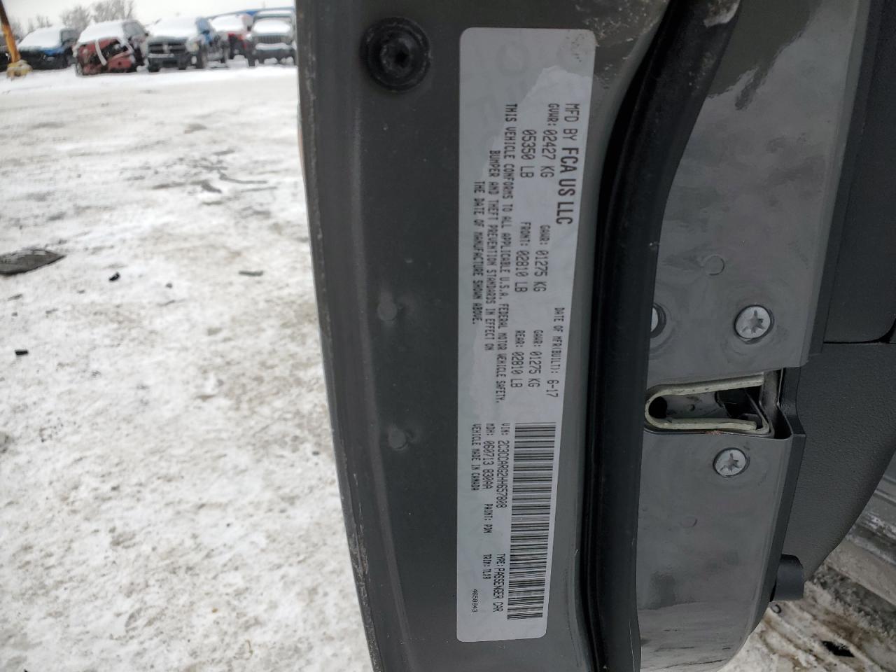 2017 Chrysler 300 VIN 2C3CCARG2HH657808 Copart auction photo, front end damage thumbnail 12