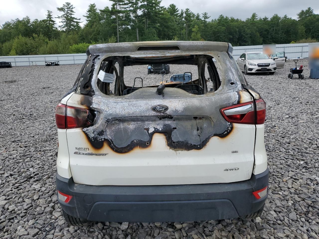 2019 Ford EcoSport VIN MAJ6S3GL7KC264443 Copart auction photo, burn damage thumbnail 6
