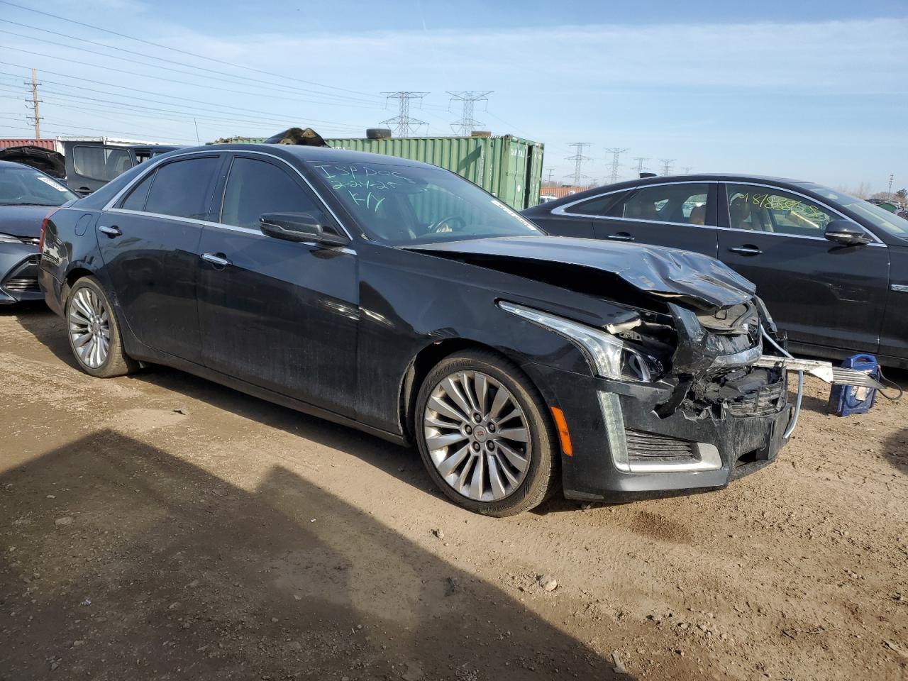 2014 Cadillac CTS VIN 1G6AX5S39E0147660 Copart auction photo, front end damage thumbnail 4